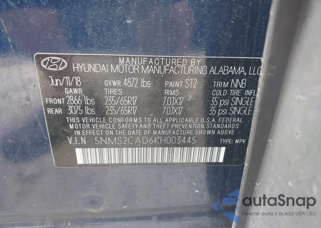 5NMS2CAD6KH003445: 42833437