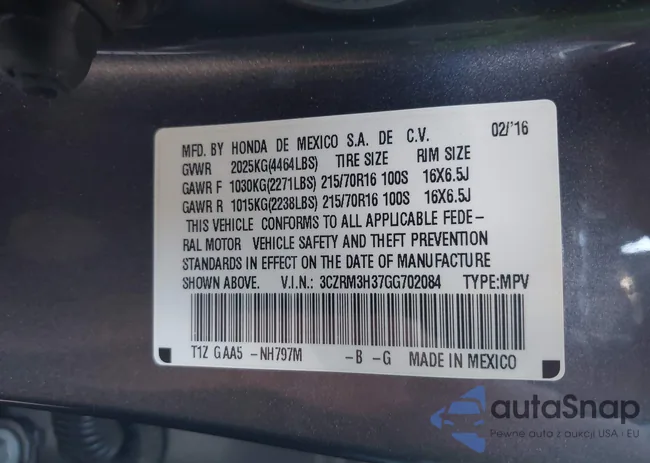 3CZRM3H37GG702084: 42832489