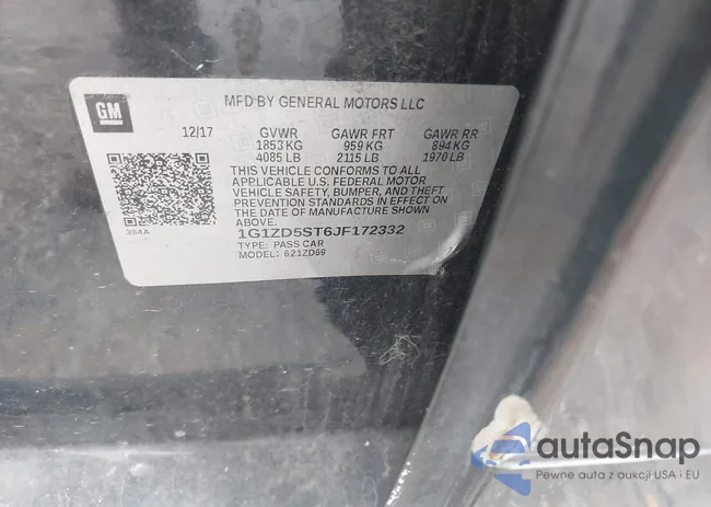 1G1ZD5ST6JF172332: 42832504