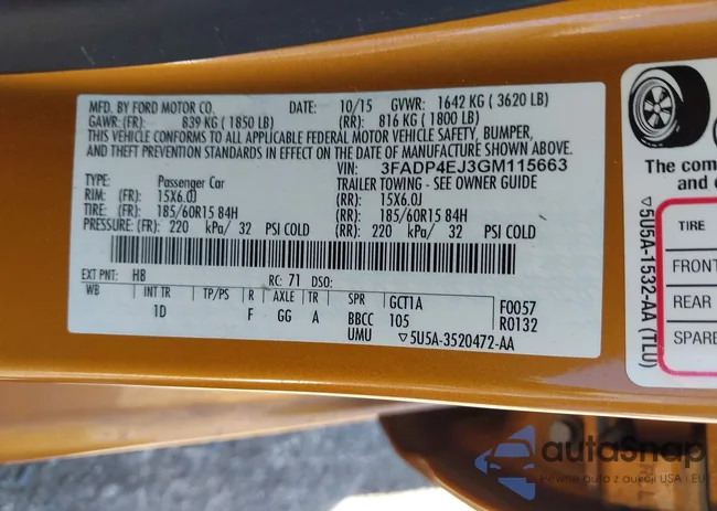 3FADP4EJ3GM115663: 42832587