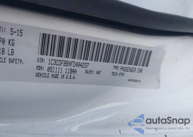 1C3CDFBBXFD404237: 42833886