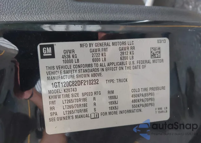 1GT120C82DF210232: 42834045