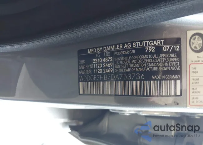 WDDGF7HB7DA753736: 42834394