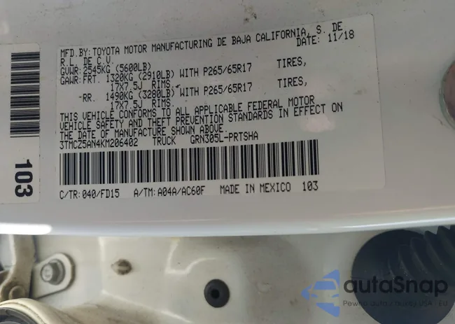 3TMCZ5AN4KM206402: 42834419