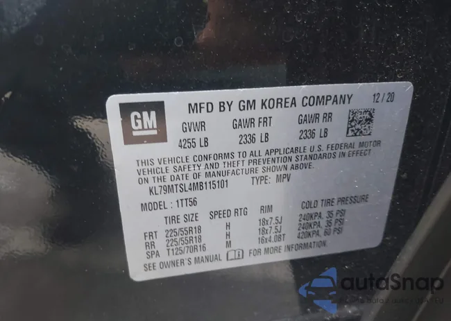 KL79MTSL4MB115101: 42834422