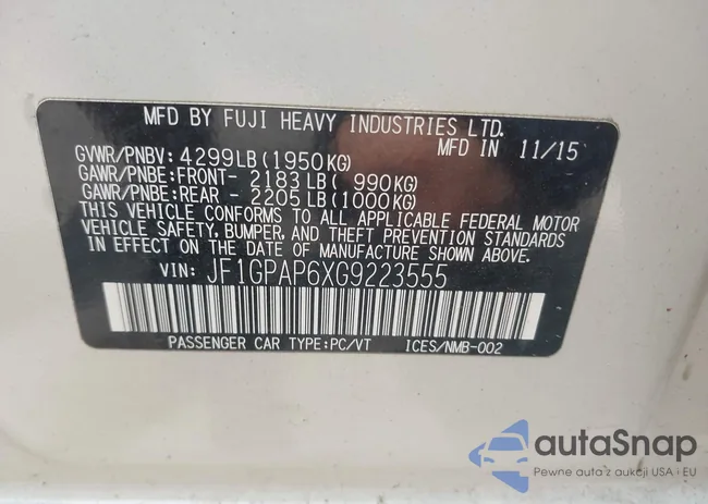 JF1GPAP6XG9223555: 42833578
