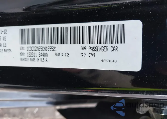 1C3CDZAB5CN185521: 42833763