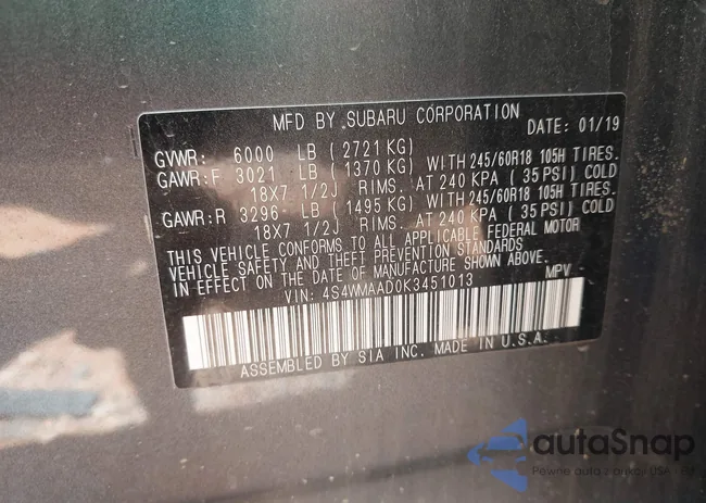 4S4WMAAD0K3451013: 42833787