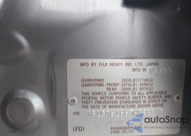 JF1GD61667H522349: 42834871