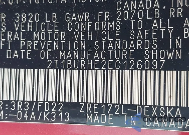 2T1BURHE2EC126097: 42835033
