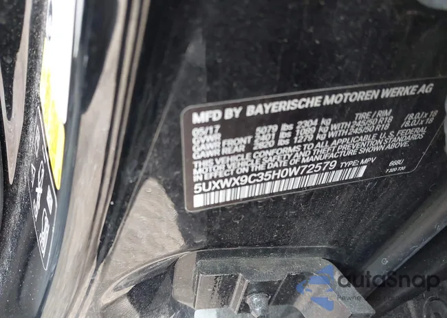 5UXWX9C35H0W72579: 42835323