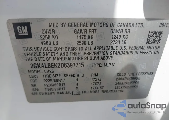 2GKALSEK2D6397715: 42834459