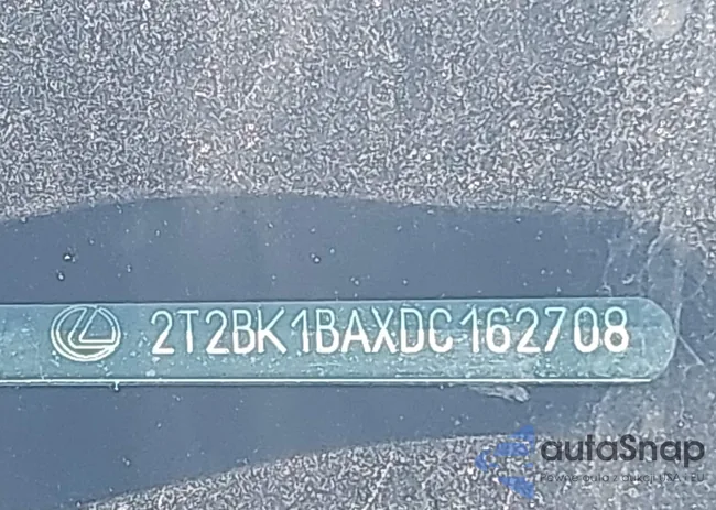 2T2BK1BAXDC162708: 42834507