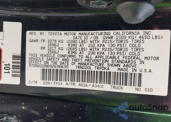 5TENX22N69Z636635: 42834610