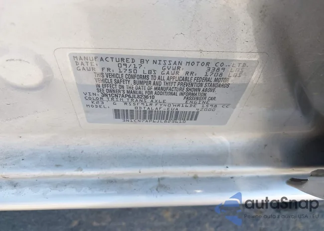 3N1CN7AP6JL823610: 42834839