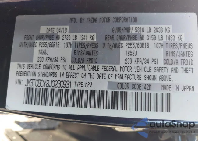 JM3TCBCY8J0230931: 42836011