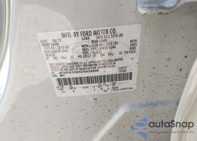 2FMDK3G99DBA95899: 42836205