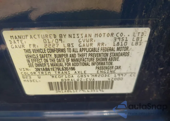 3N1AB61E79L635196: 42836267