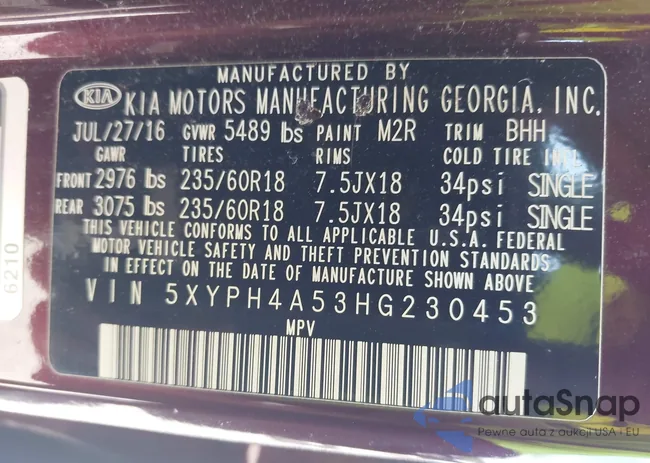 5XYPH4A53HG230453: 42835484