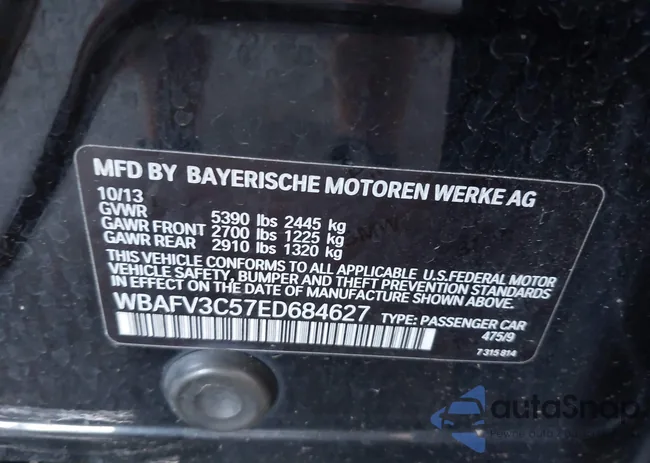 WBAFV3C57ED684627: 42835540