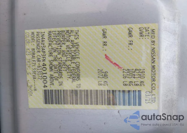 1N4AL3AP3FN401004: 42835668