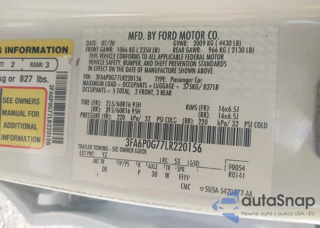 3FA6P0G77LR220156: 42835768