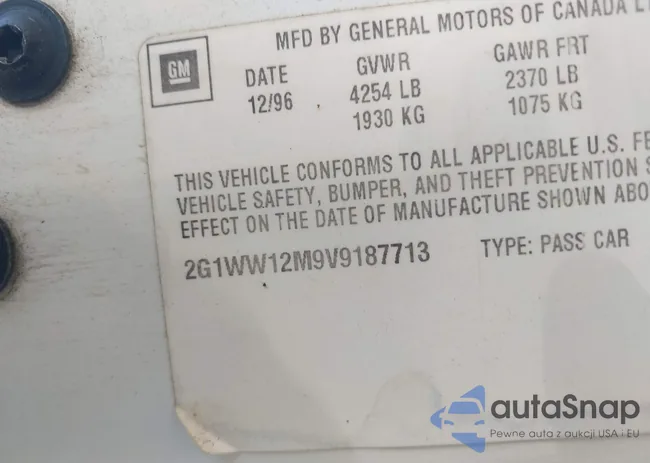 2G1WW12M9V9187713: 42835808