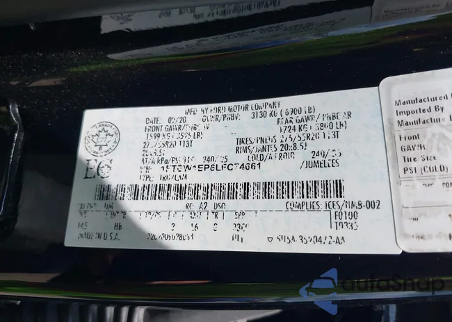 1FTEW1EP6LFC74661: 42837033