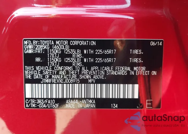 JTMRFREVXEJ008915: 42837082