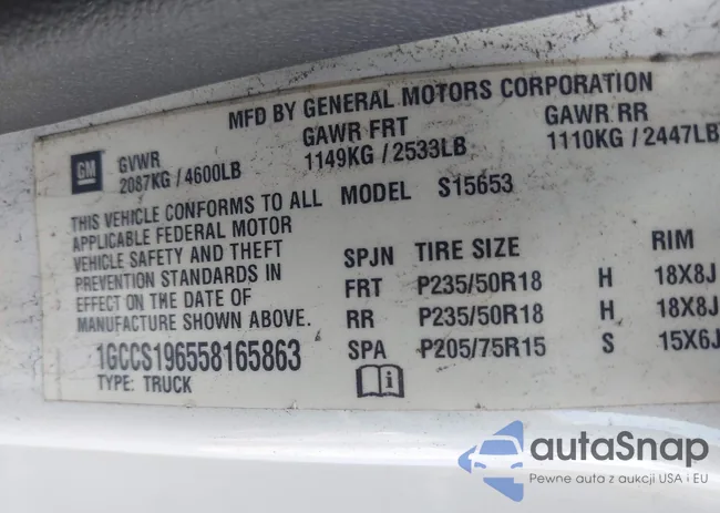 1GCCS196558165863: 42837111