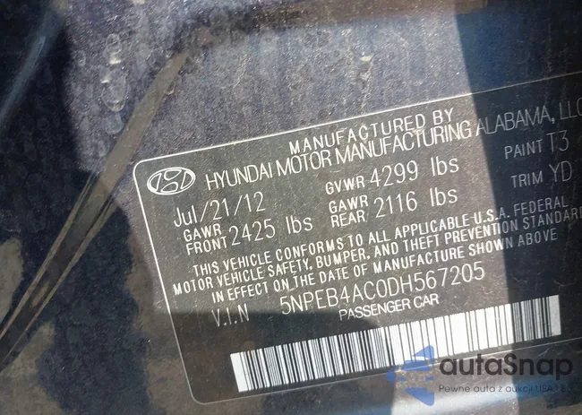 5NPEB4AC0DH567205: 42837199