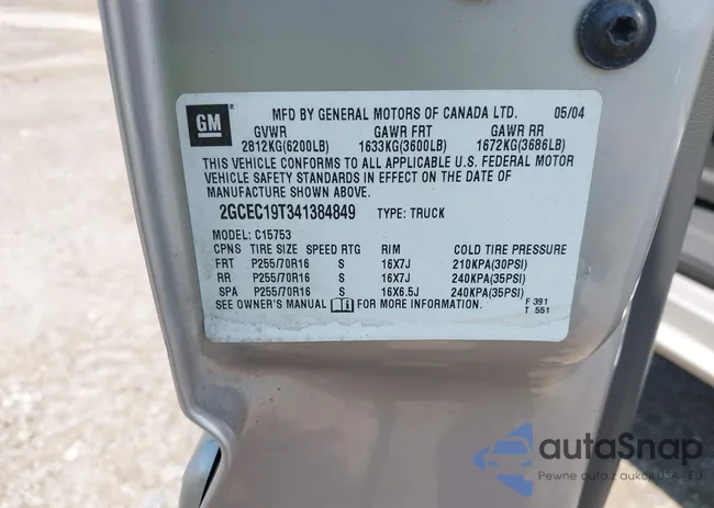 2GCEC19T341384849: 42837376