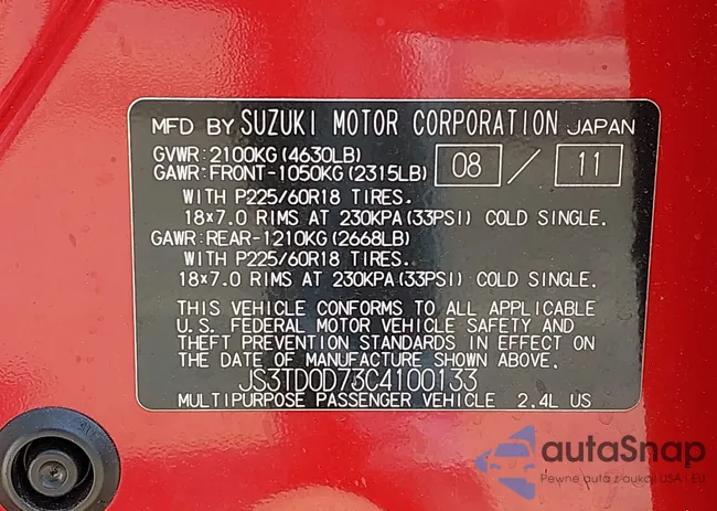 JS3TD0D73C4100133: 42836762