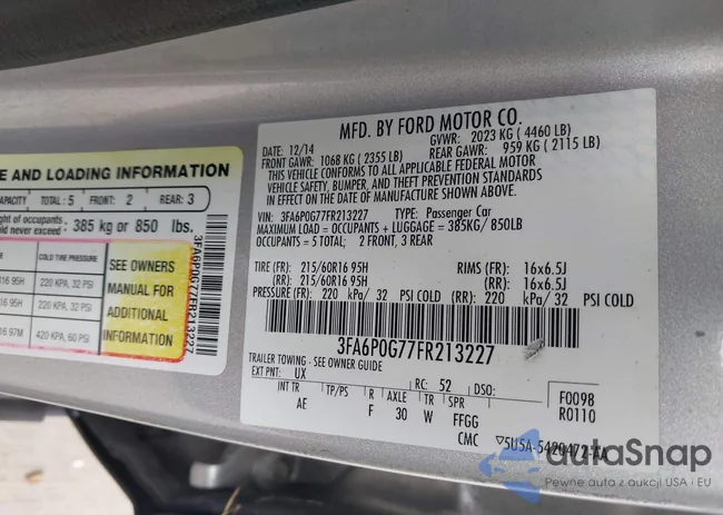 3FA6P0G77FR213227: 42837922