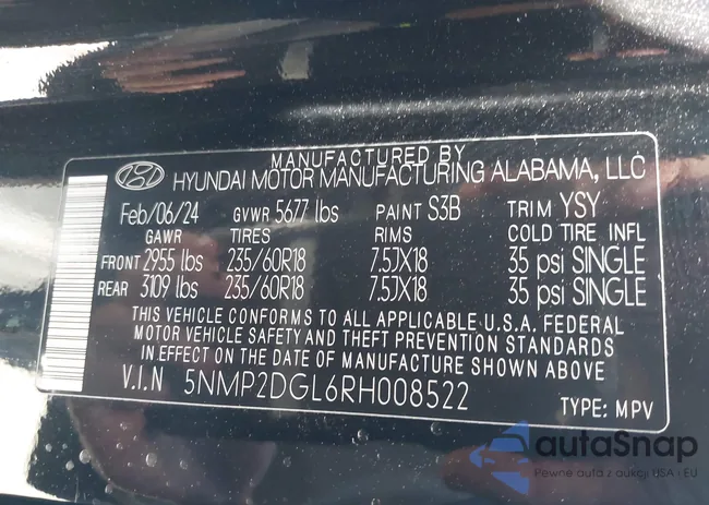 5NMP2DGL6RH008522: 42837970