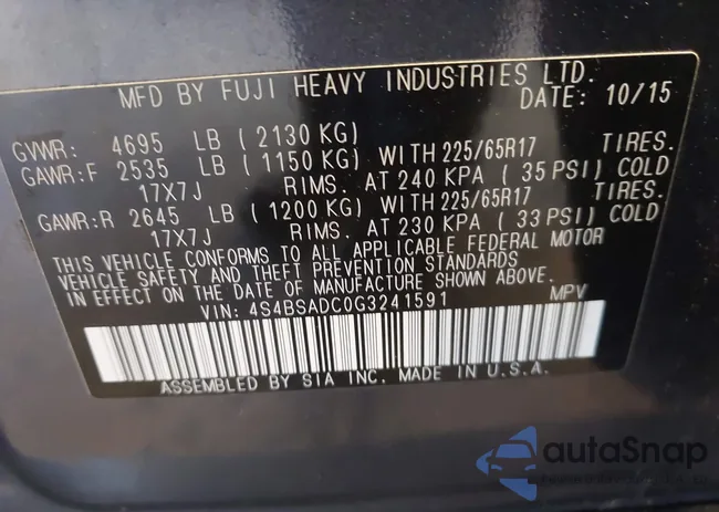 4S4BSADC0G3241591: 42838113