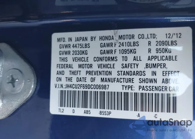 JH4CU2F69DC006987: 42838370