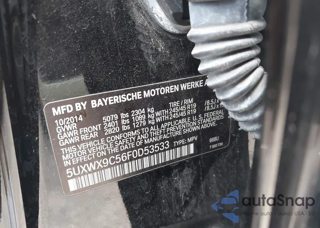 5UXWX9C56F0D53533: 42837567