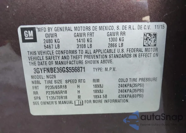 3GYFNBE36GS556871: 42837745