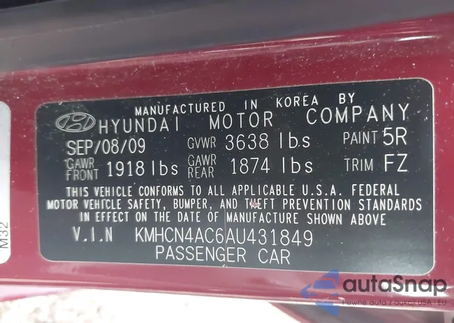 KMHCN4AC6AU431849: 42839097