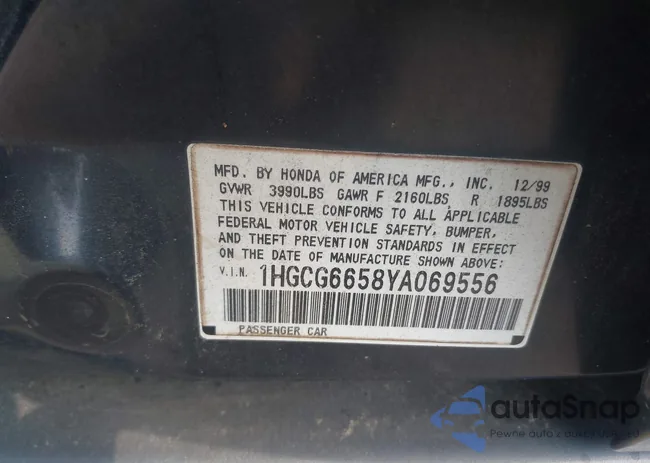 1HGCG6658YA069556: 42839138