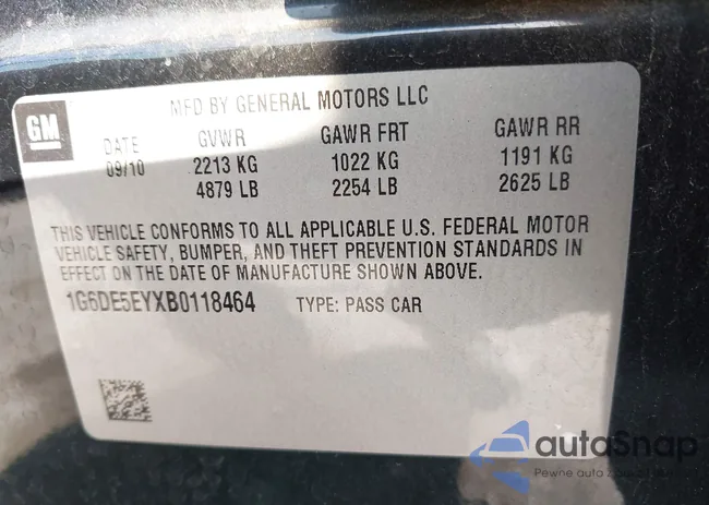 1G6DE5EYXB0118464: 42839314