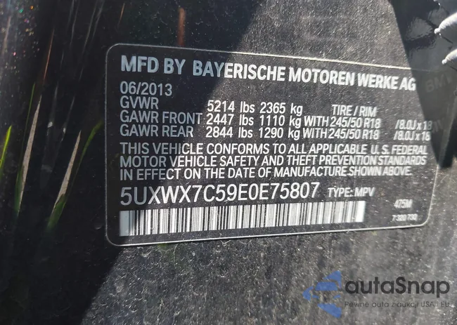 5UXWX7C59E0E75807: 42838598