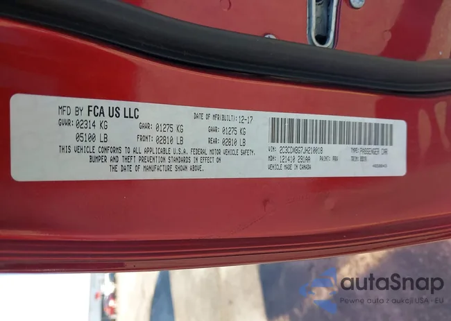 2C3CDXBG7JH210018: 42838738