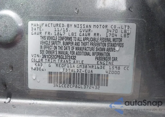 3N1CE2CP8GL372432: 42839969