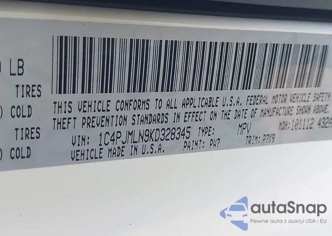 1C4PJMLN9KD328345: 42840202