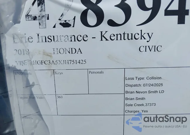 2HGFC3A5XJH751425: 42839452