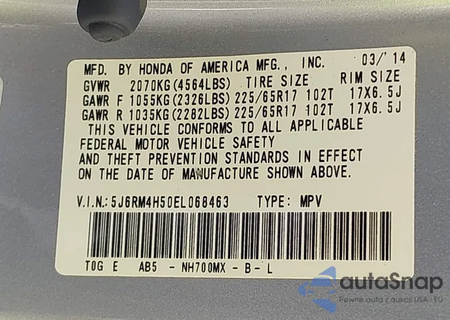 5J6RM4H50EL068463: 42839624