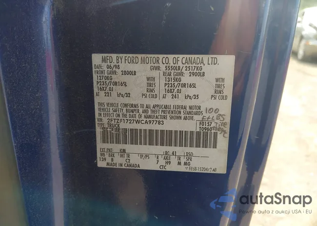 2FTZF1727WCA97783: 42839731