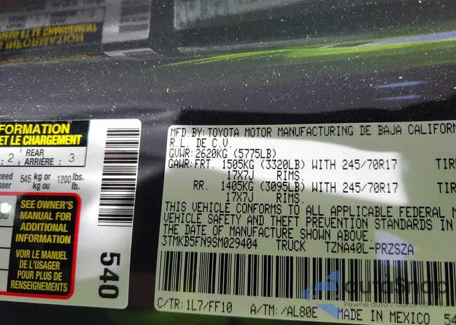 3TMKB5FN9SM029404: 42839816